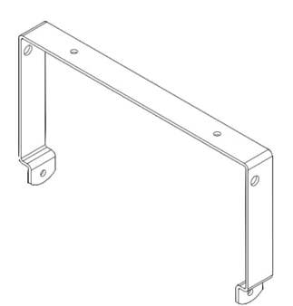 SJ-5U WHT - U bracket horizontal wall mount J 5. White RAL9016