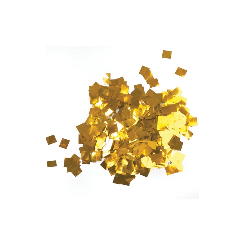 Loose Confetti Squares 17 x 17mm - Metallic Gold 1kg