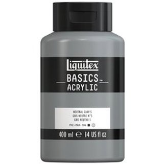 Neutral Gray 5 Liquitex Basic Acrylic Colours Paint 400ml