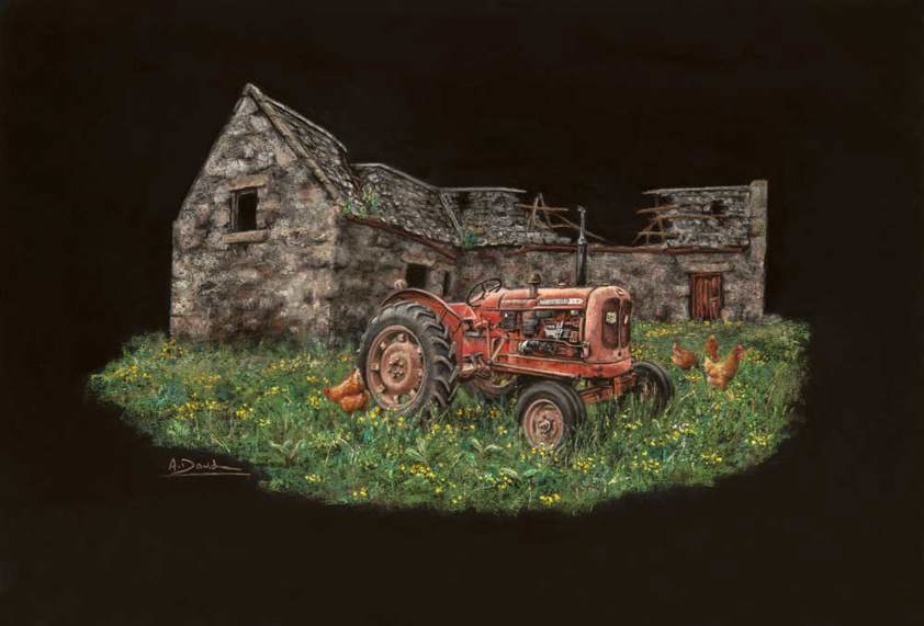 Fine Art Print of a Nuffield 10/60 Tractor