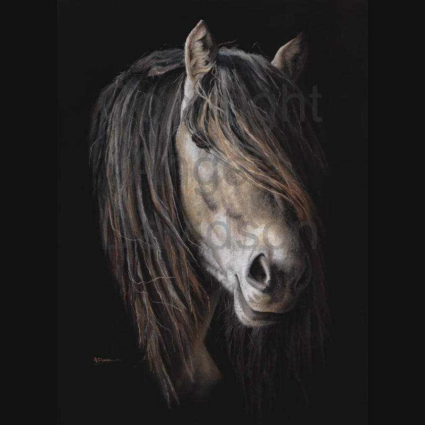 Mane Attraction: A Stallion Horse Print by Angela Davidson Art