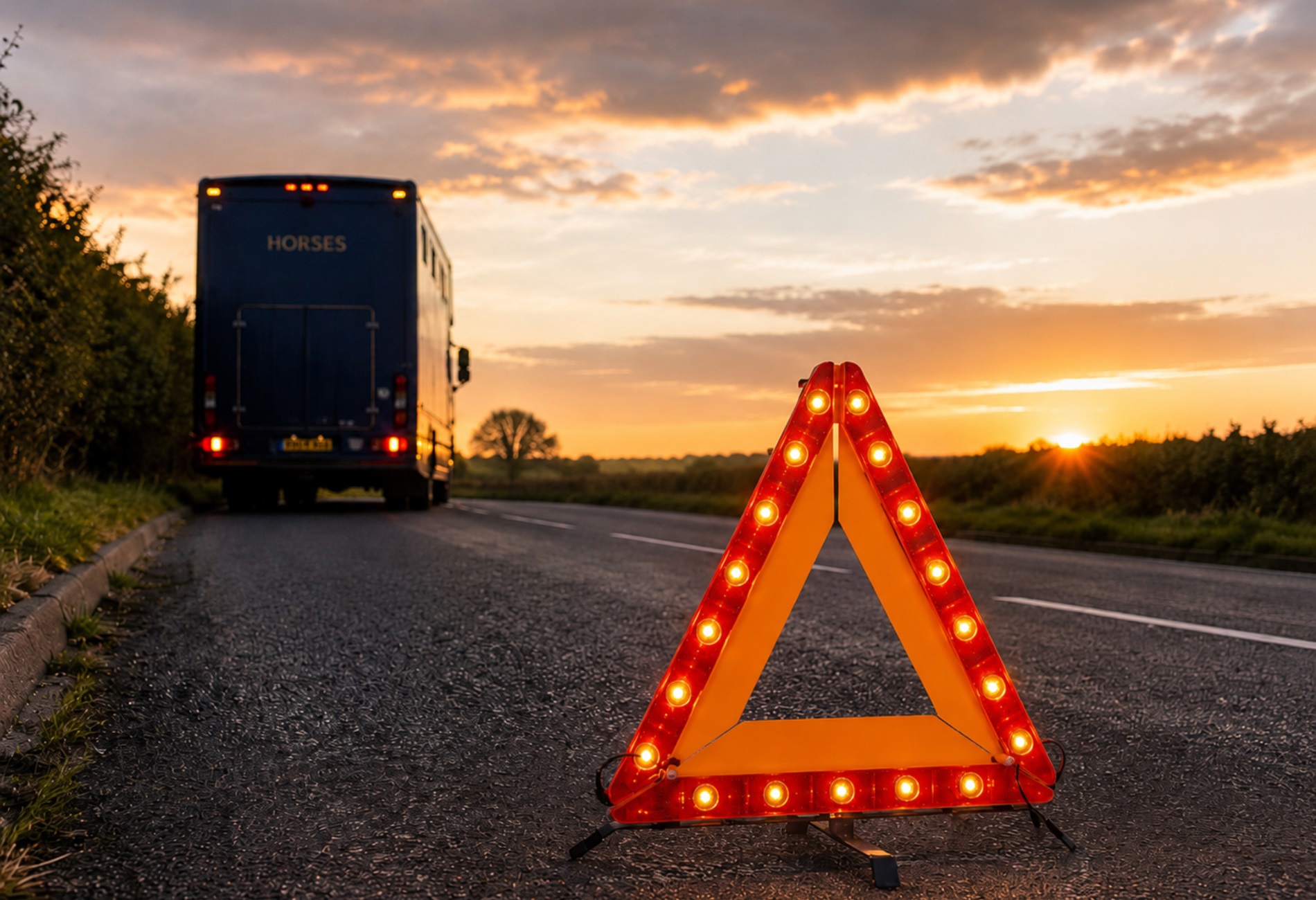 Woof Wear's LED Warning Triangle