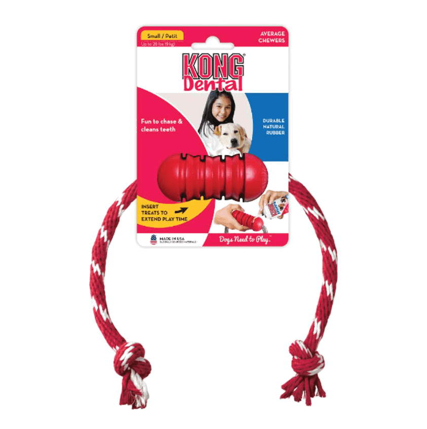 Teeth Rope KONG Dental With Rope - Medium