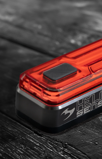 Moon Helix Sense 150 rear bike light fitted to a bicycle