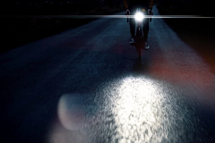Knog Blinder 700 front bike light fitted for road riding