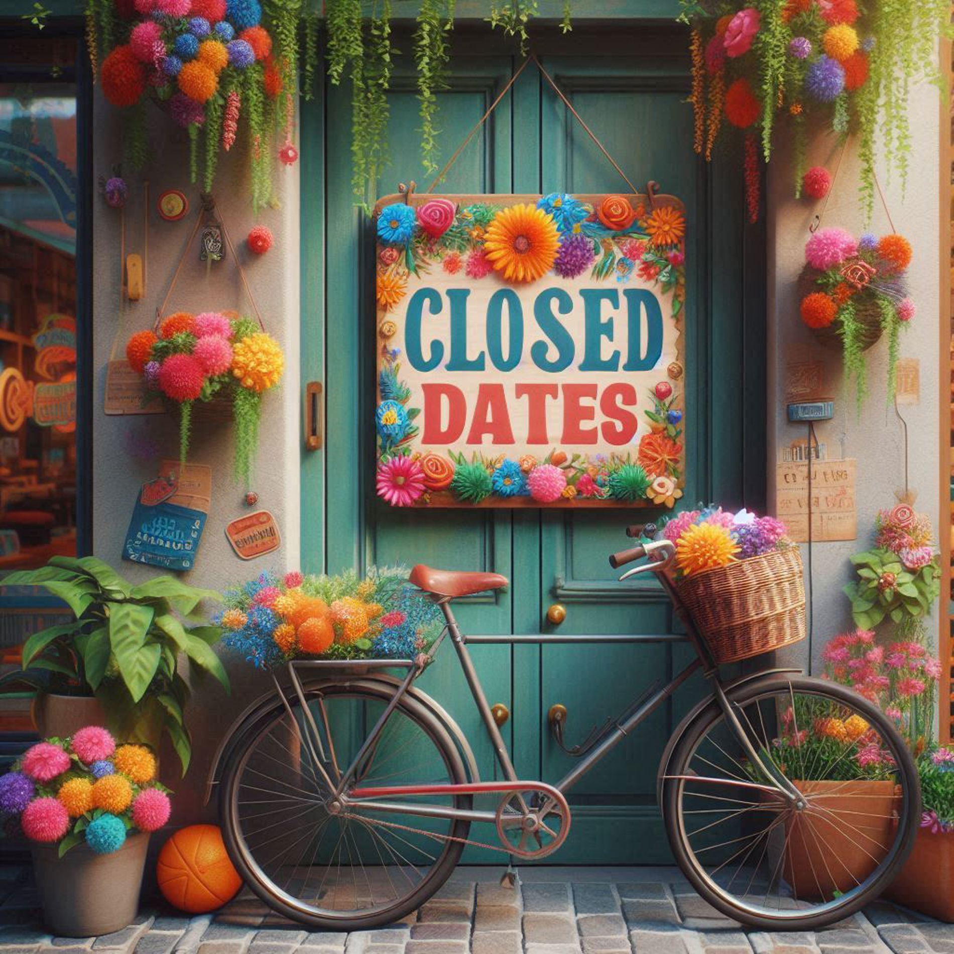 Closed Dates: 6th - 10th & 20th June Closed Dates: 6th - 10th & 20th June