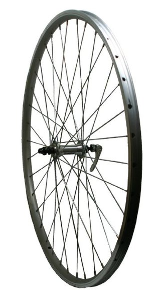 700c QR Rear Hybrid Wheel Alloy Double Wall Screw On Freewheel