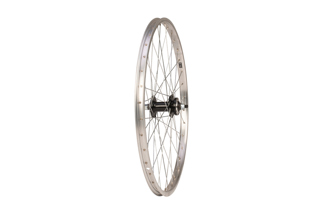 Raleigh Trubuild 24 x 1.75" Junior Disc Solid Axle Front Wheel - Silver