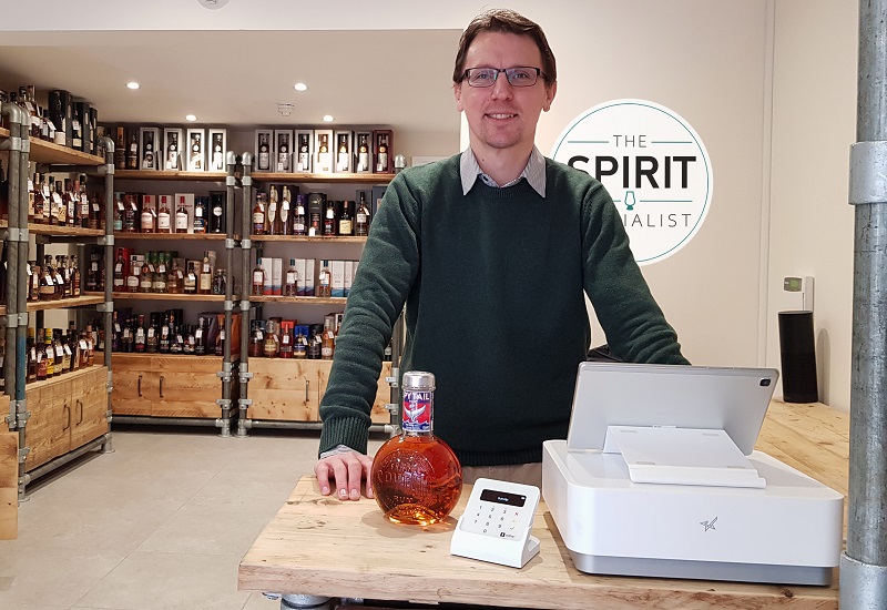 Saledock retail POS works with Ben from the Spirit Specialist, Yorkshire