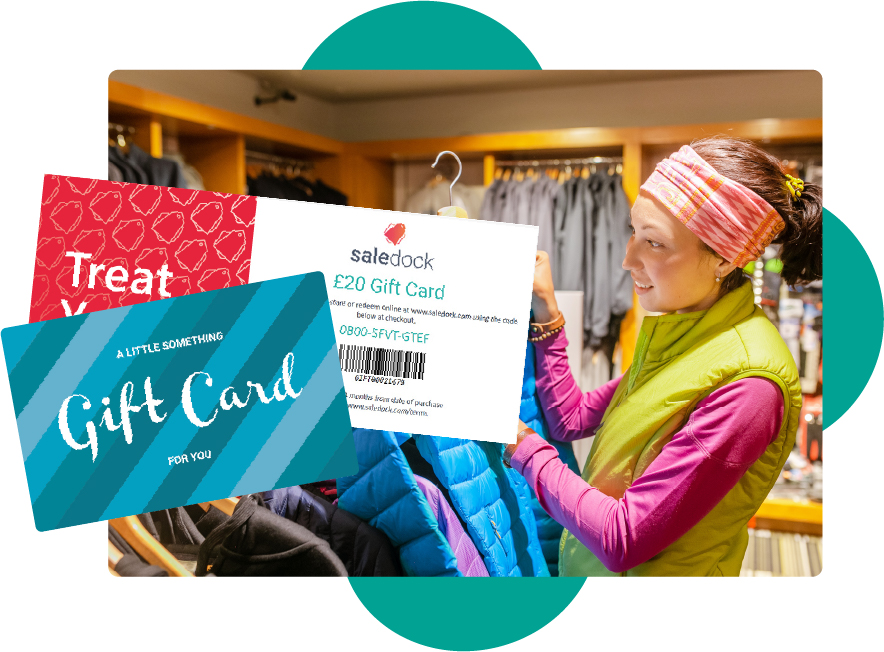 Sell and redeem gift cards in-store and online