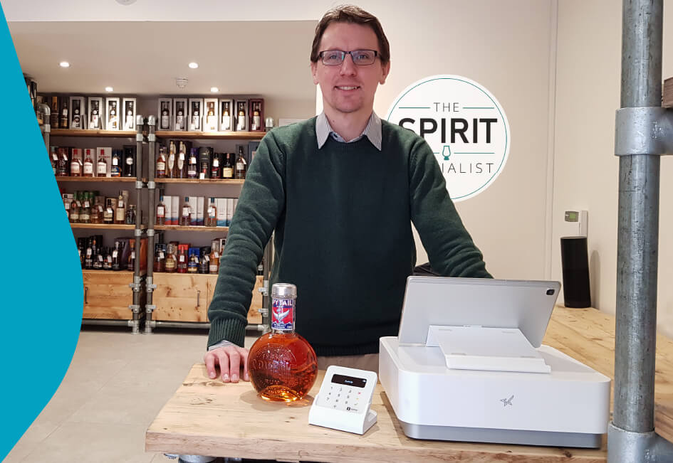 Saledock retail POS works with Ben from the Spirit Specialist, Yorkshire