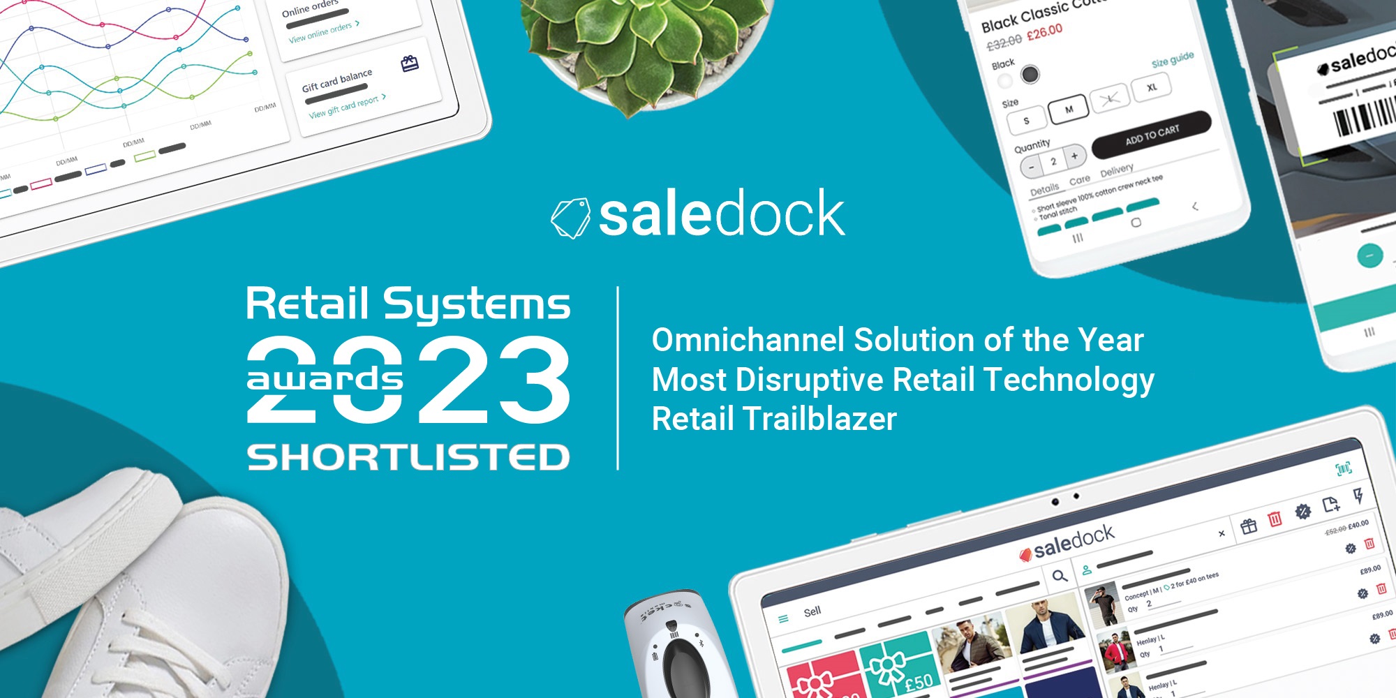 Retail Systems Awards 2023 - Saledock shortlisted for 3 awards!