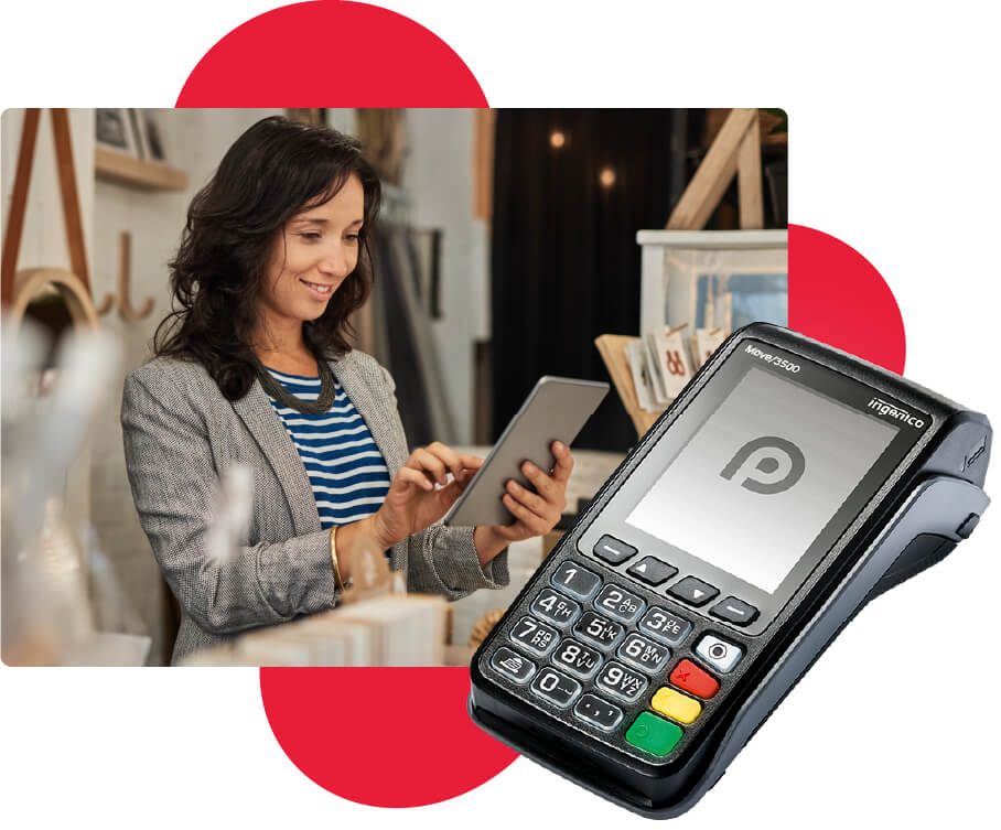 Paymentsense integrated payments - Ingenico Move 3500 card reader with Saledock point of sale