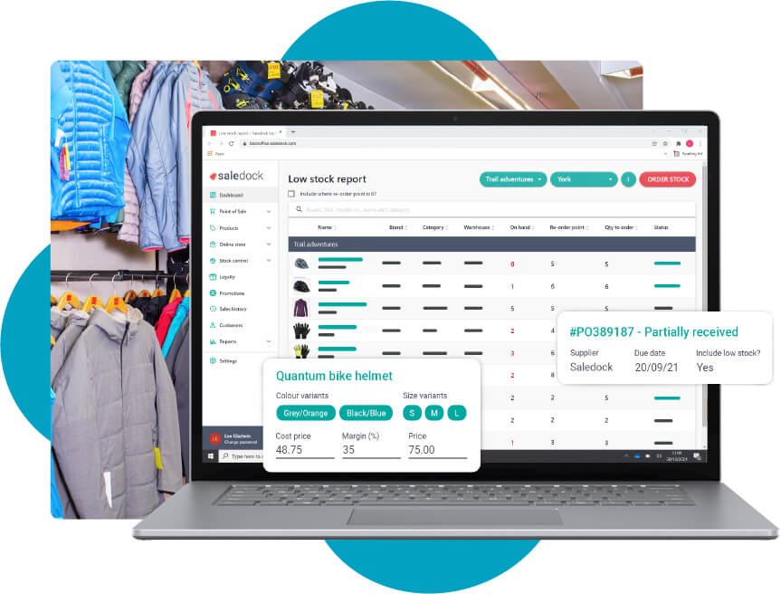 Stock & inventory management for sporting goods retailers - Sports & outdoors store software